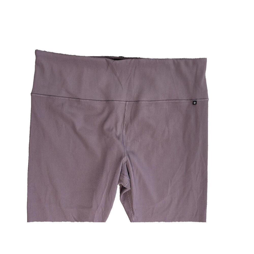 Athleta x Alicia Keys 3X Ribbed Elation Tight Leggings Purple Mauve Gym Stretch - Picture 3 of 9